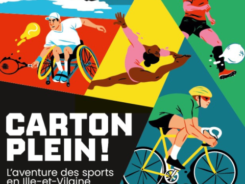 Affiche de l'exposition sur l'histoire du sport en Ille-et-Vilaine