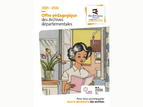 Visuel de la plaquette du service éducatif pour l'année scolaire 2025-2026